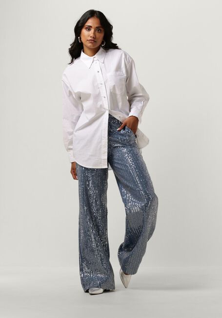 Blauwe CO'COUTURE Straight leg jeans SEQUIN DENIM PANT - large