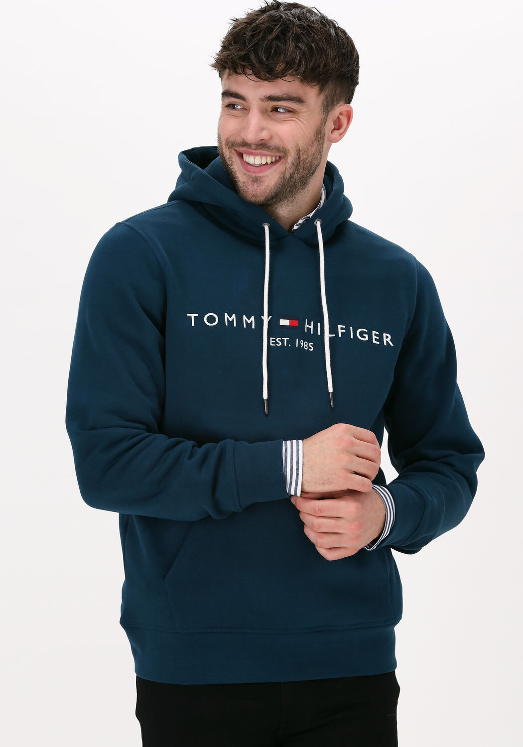 Tommy hilfiger trui donkerblauw clearance