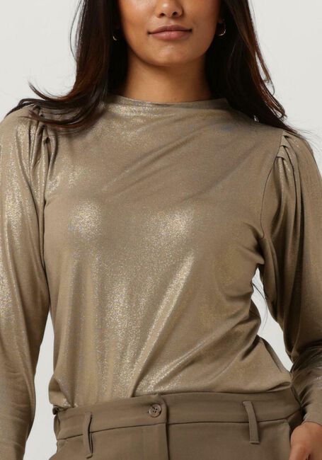 Bruine SUMMUM Tops & T-shirts T-SHIRT METALLIC COATED JERSEY - large