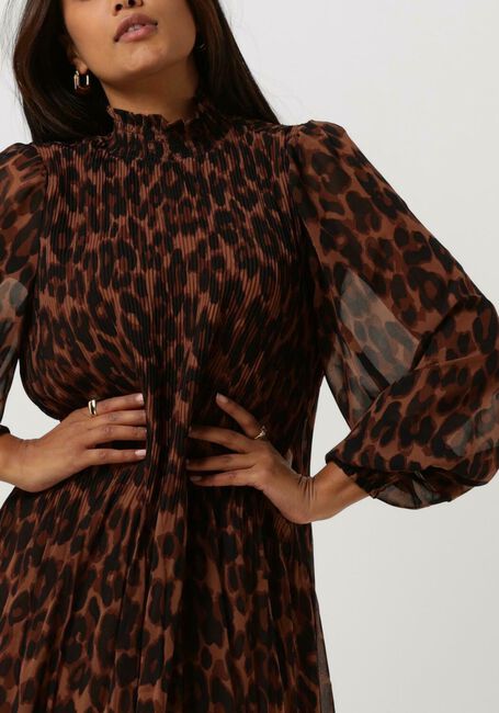 Bruine MINUS Midi jurk MIA SMOCK LONG DRESS 1 - large