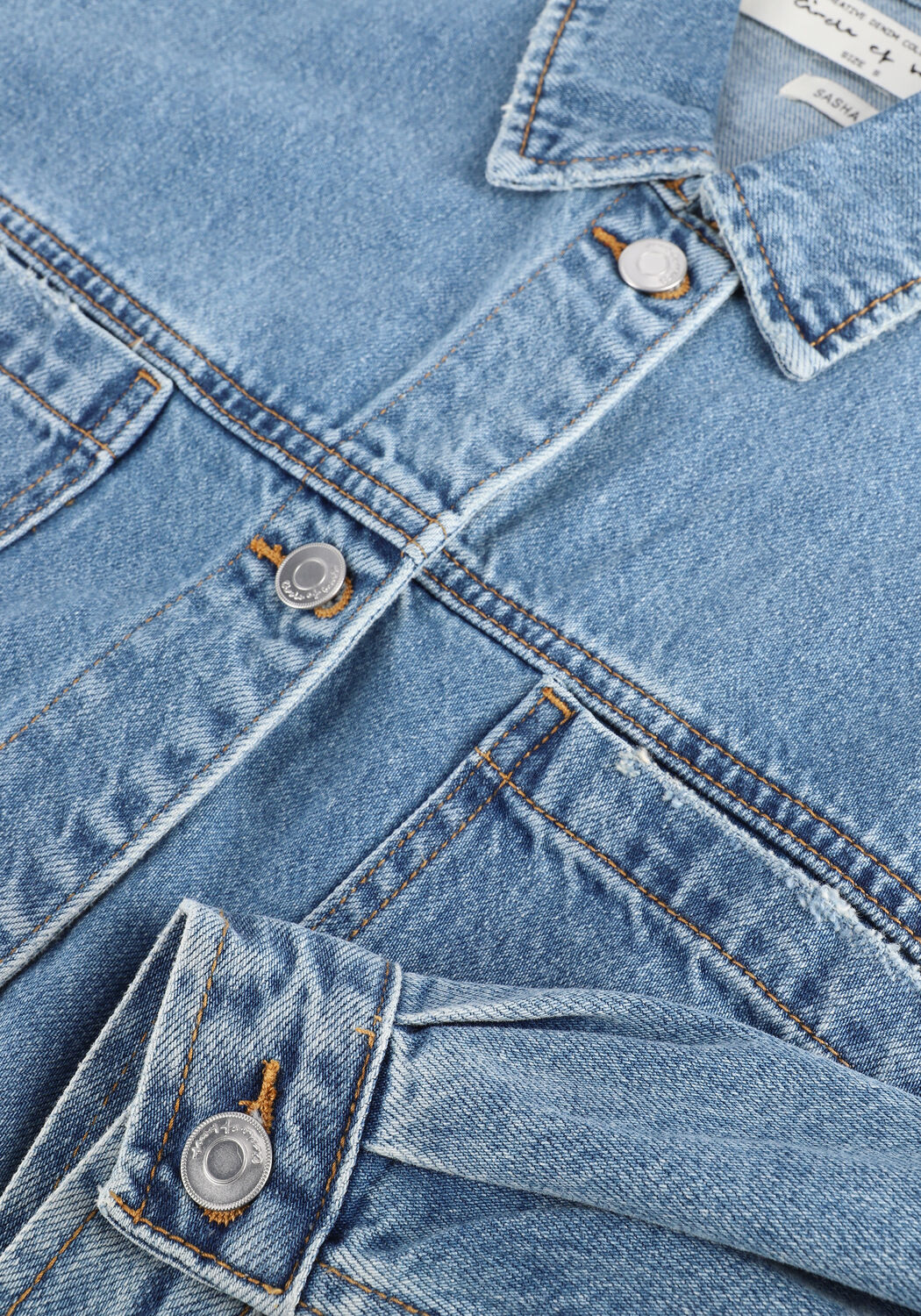 Blauwe CIRCLE OF TRUST Spijkerjas SASHA DNM JACKET - large