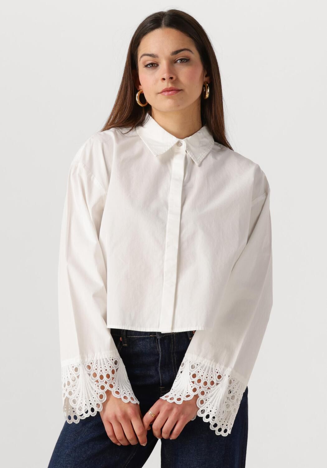Y.A.S. Dames Blouses Yastrinity Ls Shirt S. Wit