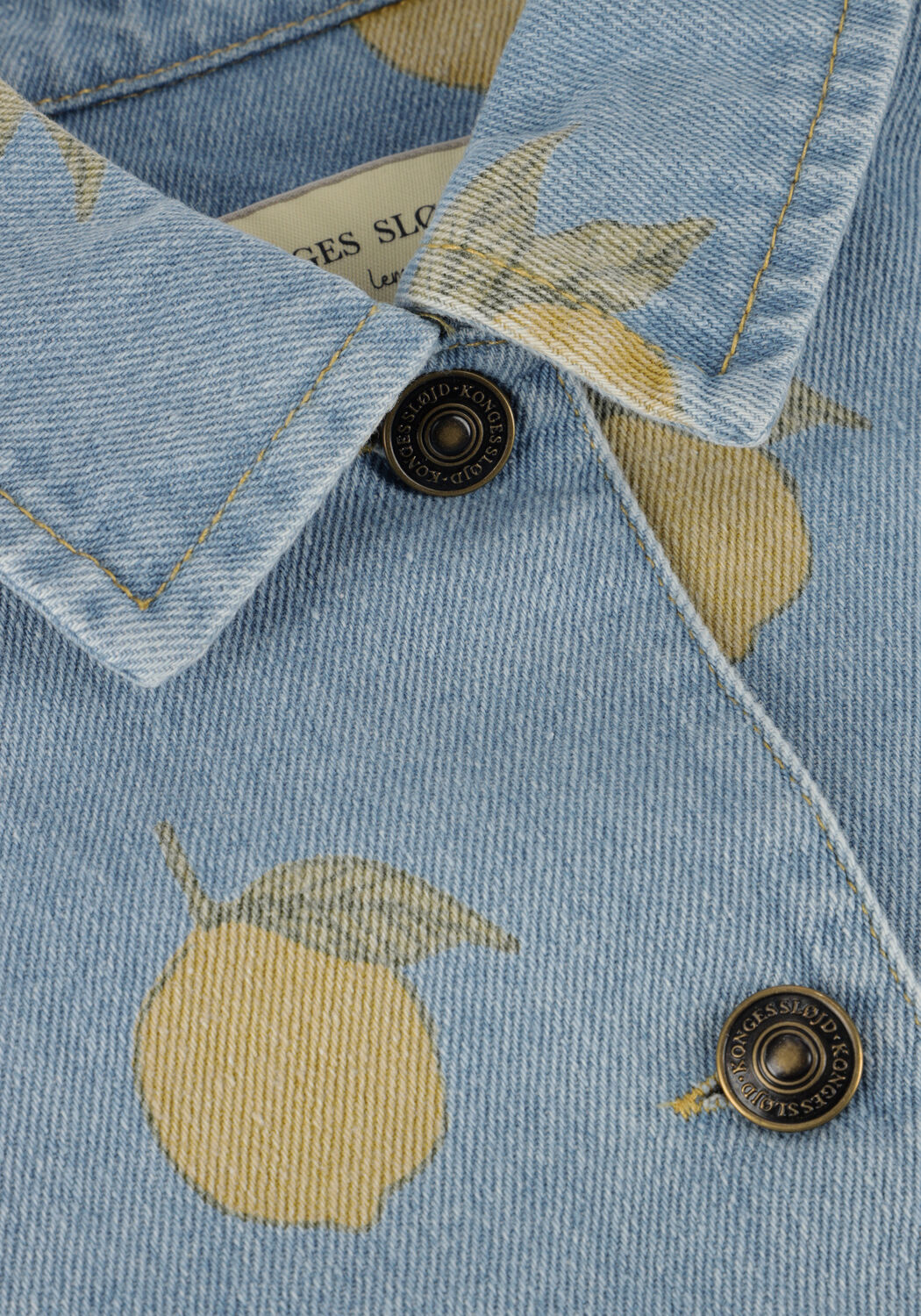 Gele KONGES SLOJD Spijkerjas MAGOT JACKET GOTS - large