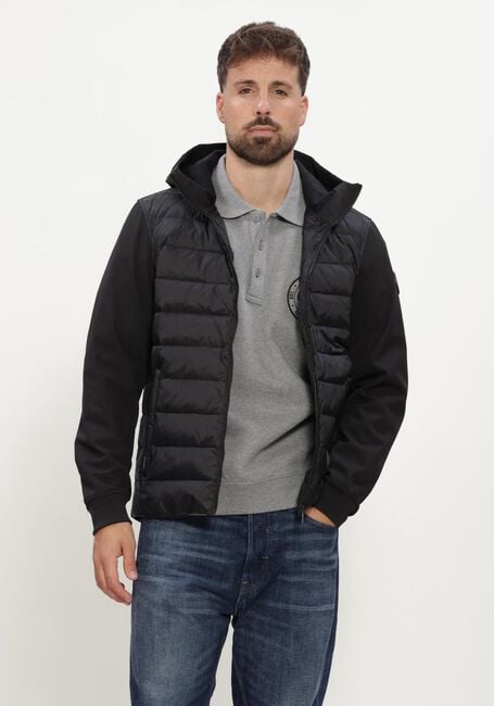 Zwarte AIRFORCE Gewatteerde jas HOODED COVE JACKET - large