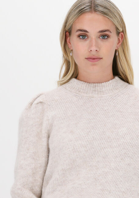 Beige SELECTED WOMEN Trui SLFINNA-MIA LS KNIT O-NECK B - large