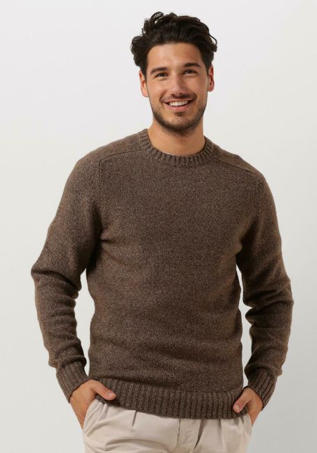 Bruine PROFUOMO Trui PULLOVER CREW NECK - large