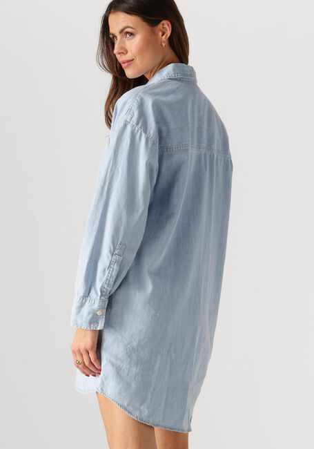 Lichtblauwe CALVIN KLEIN Mini jurk TENCEL LOOSE SHIRT DENIM DRESS - large
