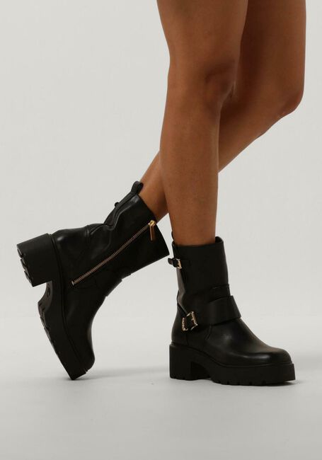 Zwarte MICHAEL KORS Biker boots PERRY BOOTIE - large