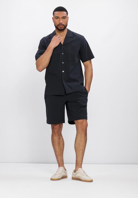 Donkerblauwe JC RAGS Casual overhemd CASUAL SHIRT AARON WRINKLE - large