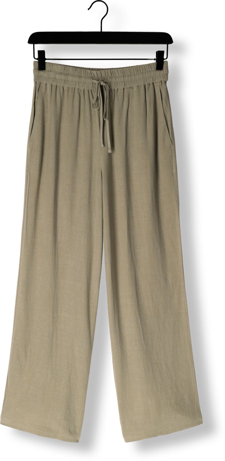 SELECTED FEMME Dames Broeken Slfviva-gulia Hw Long Linen Pant Noos Khaki