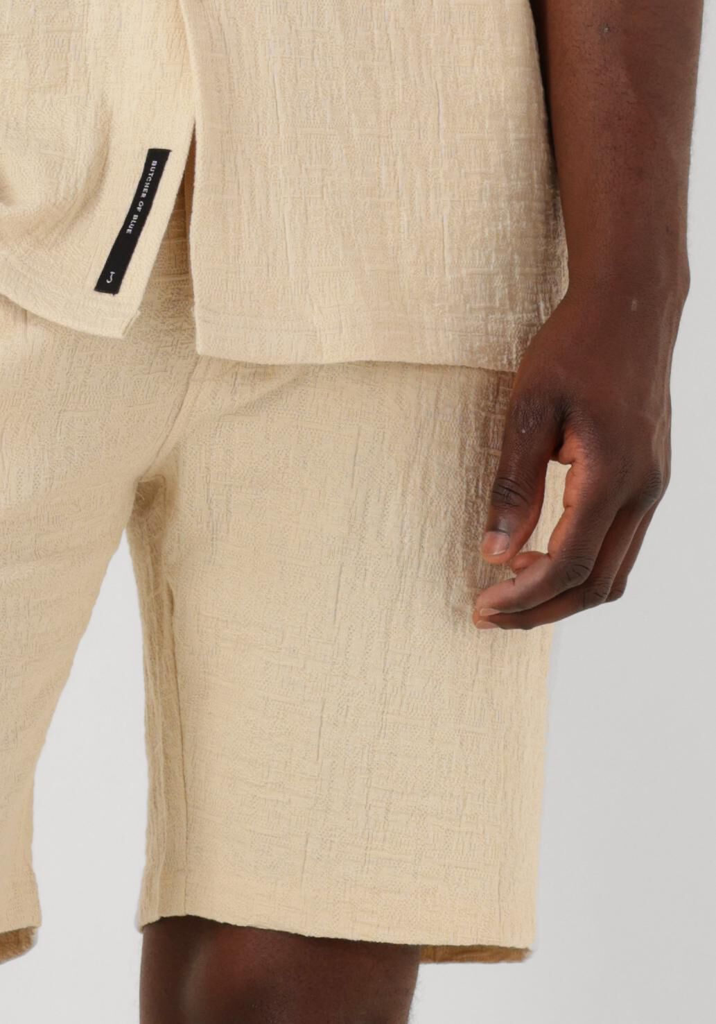 BUTCHER OF BLUE Heren Broeken Ripley Structure Short Beige