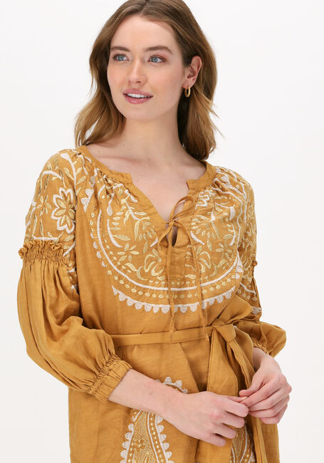 Gele GREEK ARCHAIC KORI Mini jurk SHORT DRESS PAISLEY - large