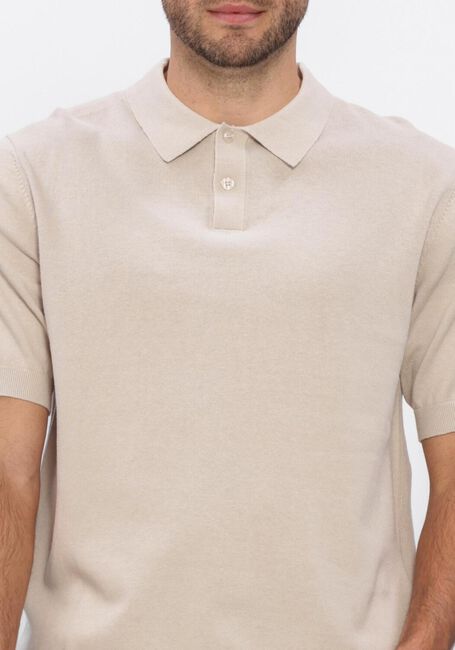 Beige FOR&Eacute;T Polo SEA COTTON LINEN SS POLO - large