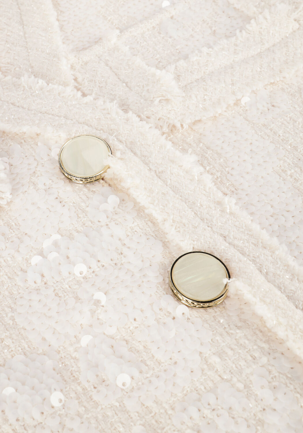 Gebroken wit NUKUS Top SARA BLAZER PAILLET - large