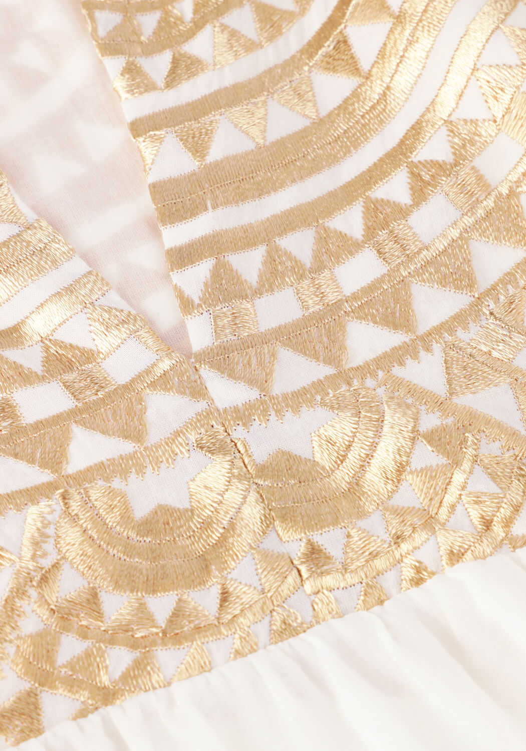 Gebroken wit GREEK ARCHAIC KORI Mini jurk 330432 - large