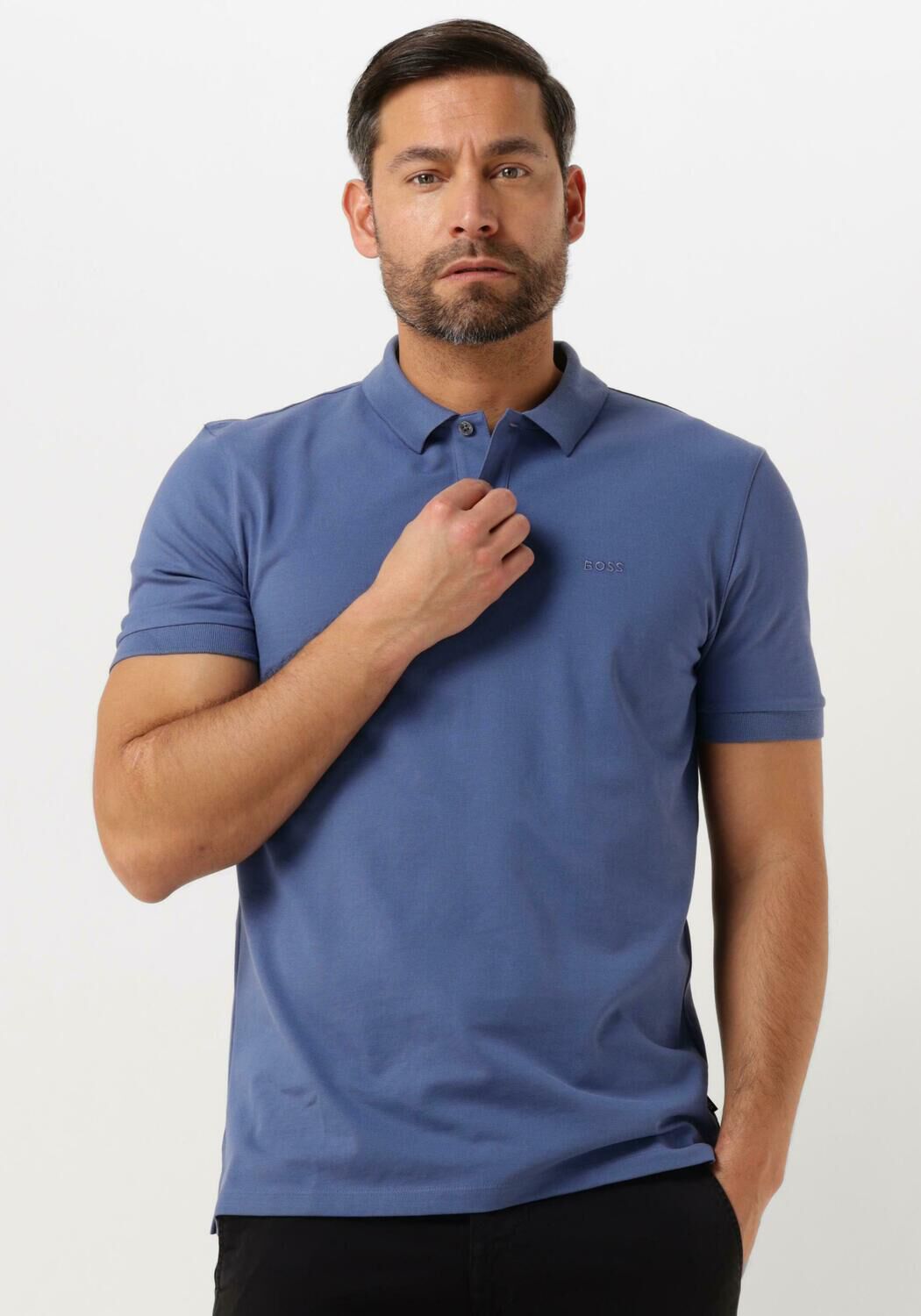 BOSS BLACK Heren Polo's & T-shirts Pallas Blauw