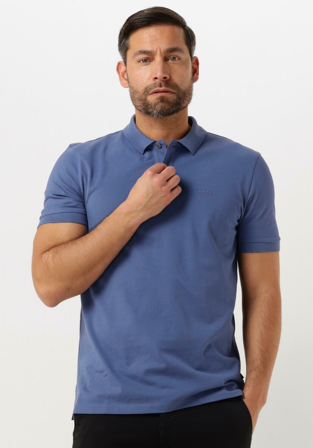 BOSS Heren Polo's & T-shirts Pallas Blauw