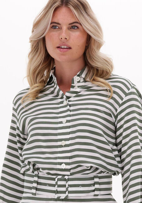 Groene VANILIA Blouses SHIRT STRIPE - large