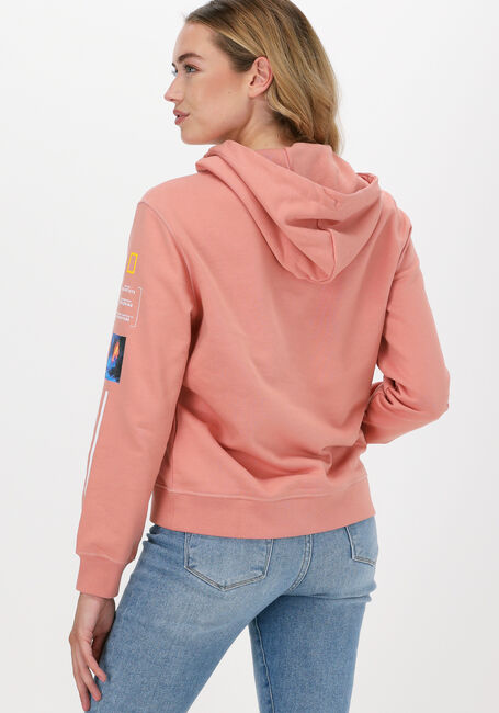 Perzik NATIONAL GEOGRAPHIC Sweater HOODY WITH CORD - large