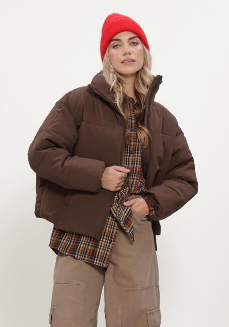 Bruine MSCH COPENHAGEN Gewatteerde jas MSCHREFRON JACKET - large