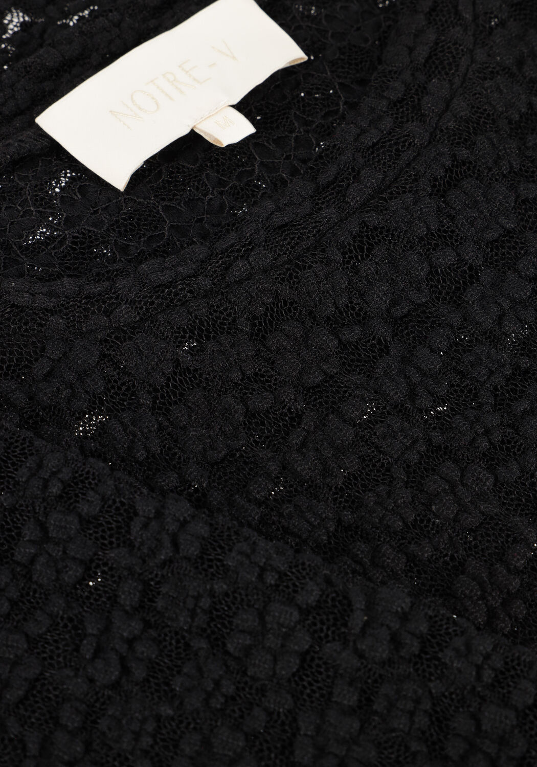 Zwarte NOTRE-V Top NV-GYAN - large