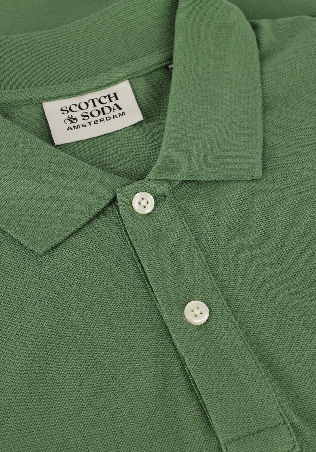 Groene SCOTCH & SODA Polo LOGO PIQUE POLO - large