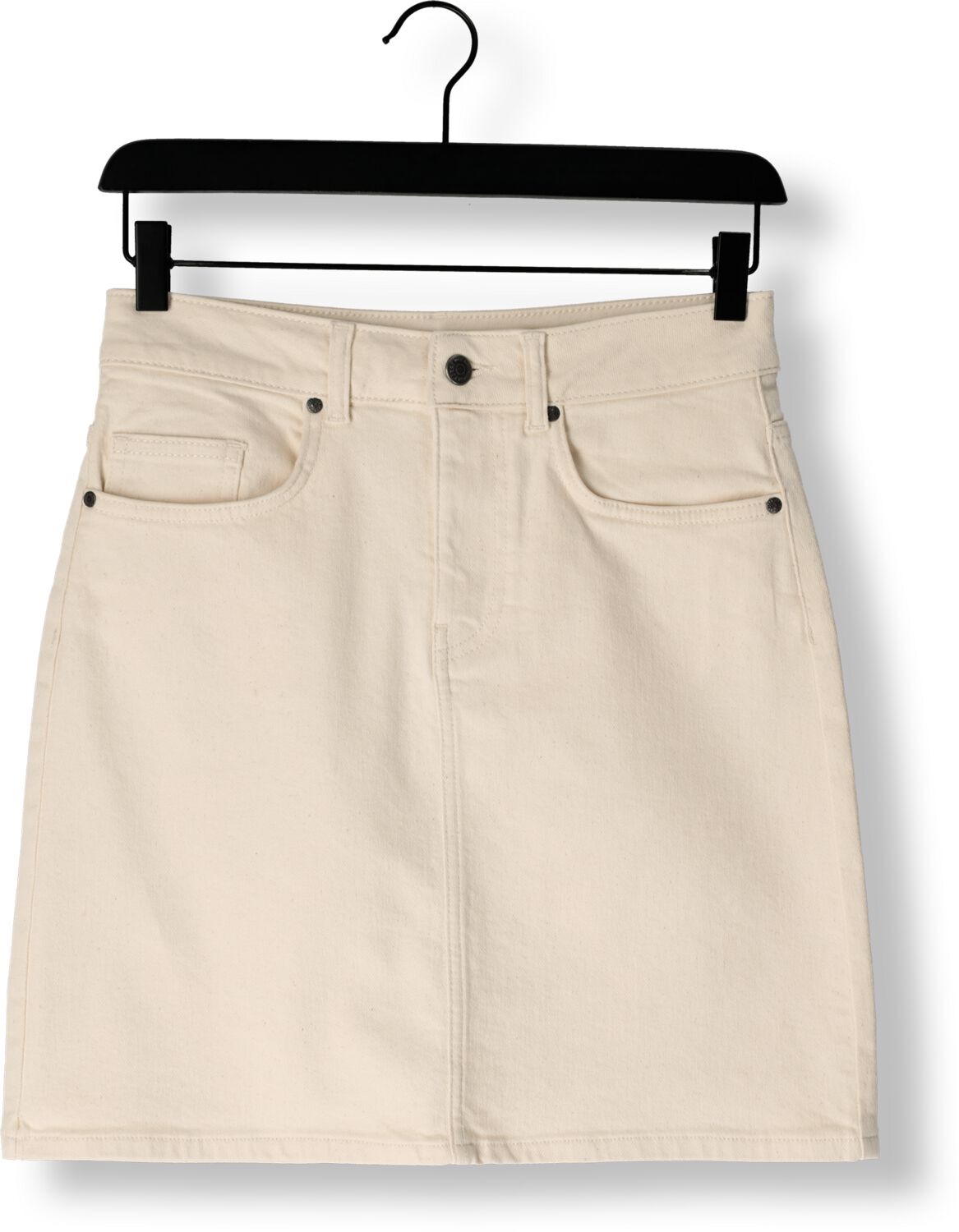 OBJECT Dames Rokken Objellen Hw Short Twill Skirt Ecru