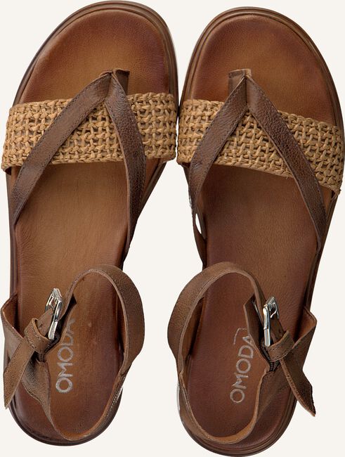 Cognac OMODA Platte sandalen M05058 Cognac OMODA Platte sandalen M05058 - large