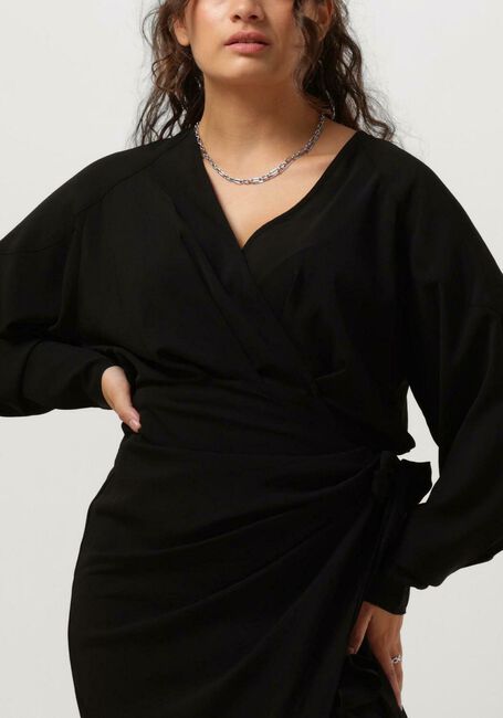 Zwarte FREEBIRD Mini jurk WV-DRAPE-2-PES-23-3 - large