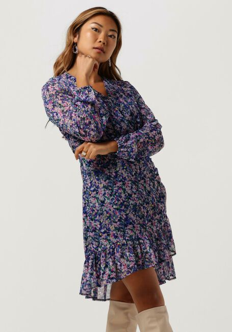 Blauwe NEO NOIR Mini jurk VERI CONFETTI DRESS - large