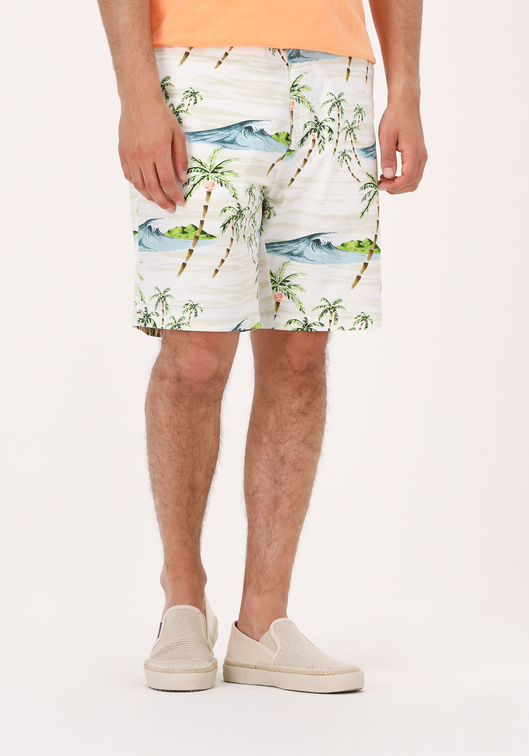 Gebroken wit SCOTCH \u0026 SODA Korte broek FAVE PRINTED PIMA COTTON SHORTK |  Omoda