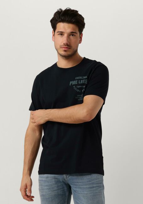 Blauwe PME LEGEND T-shirt SHORT SLEEVE R-NECK PLAY SINGLE JERSEY - large