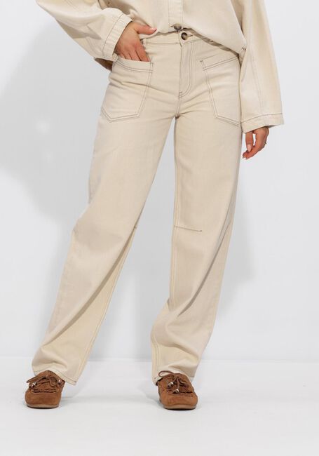 Gebroken wit ANOTHER LABEL Broeken ALNAYOMI NATURAL DENIM PANTS - large