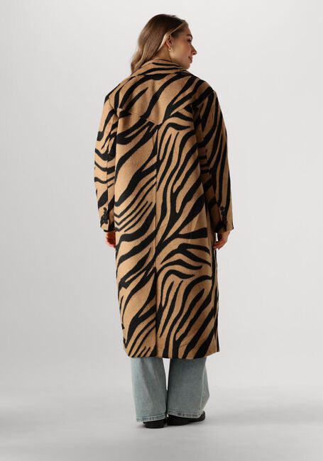 Bruine COLOURFUL REBEL Mantel ZANIA DOUBLE BREASTED WOOL LONG COAT - large