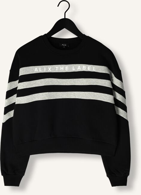 Zwarte ALIX THE LABEL Sweater LADIES KNITTED CROPPED SWEATER Zwarte ALIX THE LABEL Sweater LADIES KNITTED CROPPED SWEATER - large
