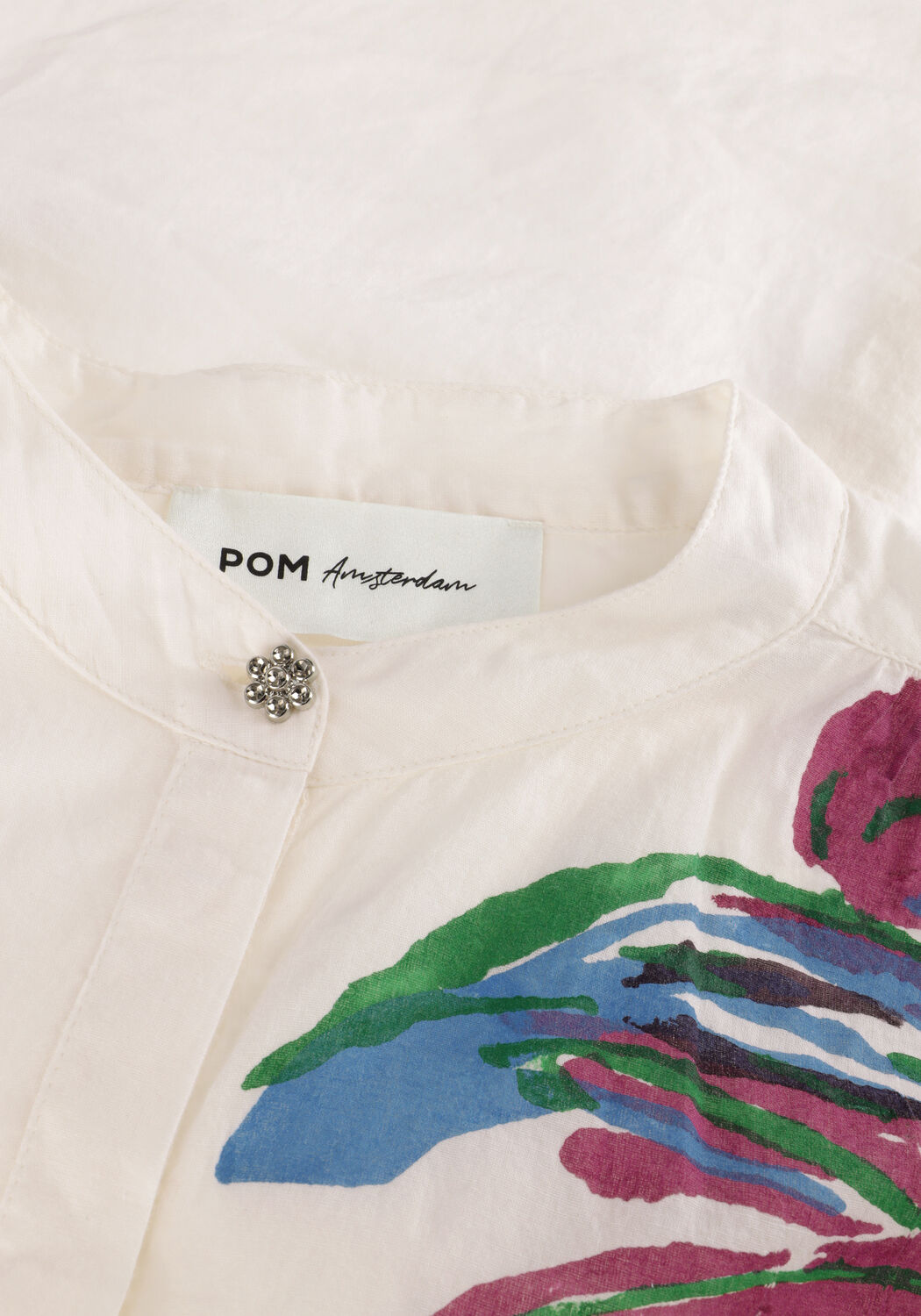 Ecru POM AMSTERDAM Blouses SICILIAN ECRU BLOUSE - large