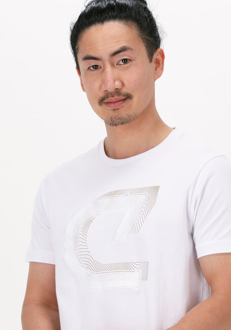 Witte CRUYFF T-shirt JULIEN TEE - 95 / 5 COTTON / ELASTHAN - large