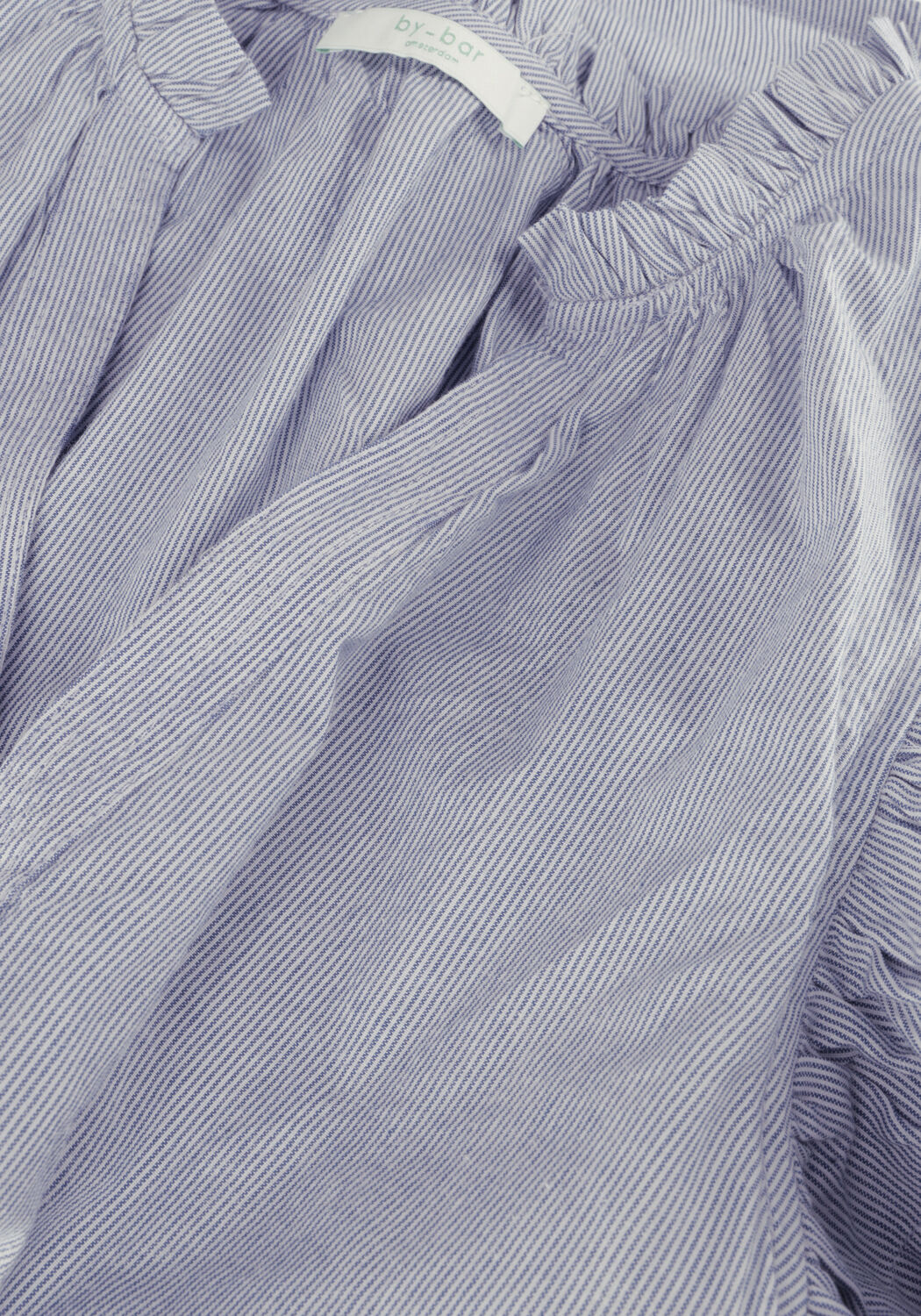 Lichtblauwe BY-BAR Top LILA PIN STRIPE BLOUSE - large