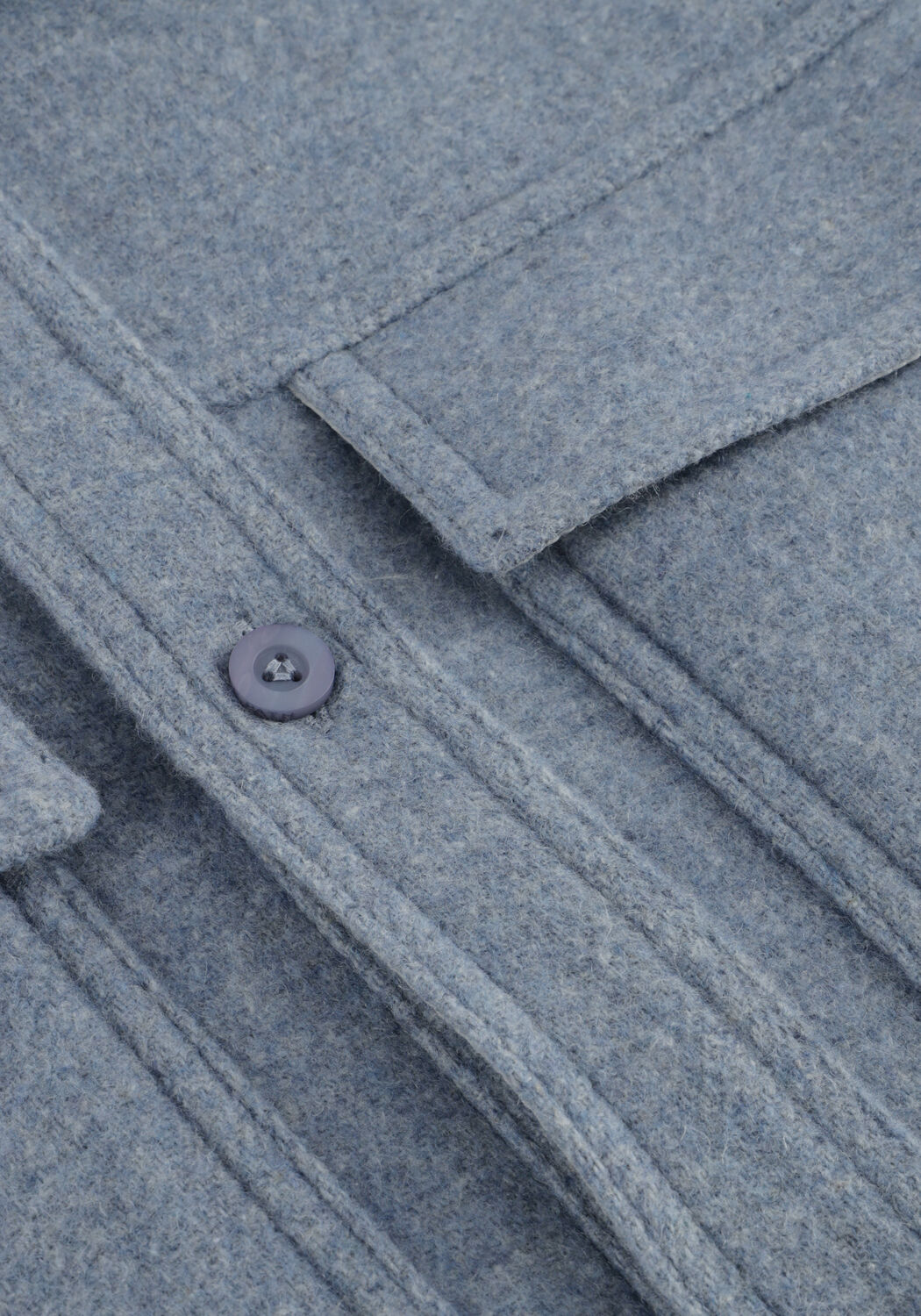 Lichtblauwe PURE PATH Overshirt REGULAR FIT FLANNEL OVERSHIRTS - large