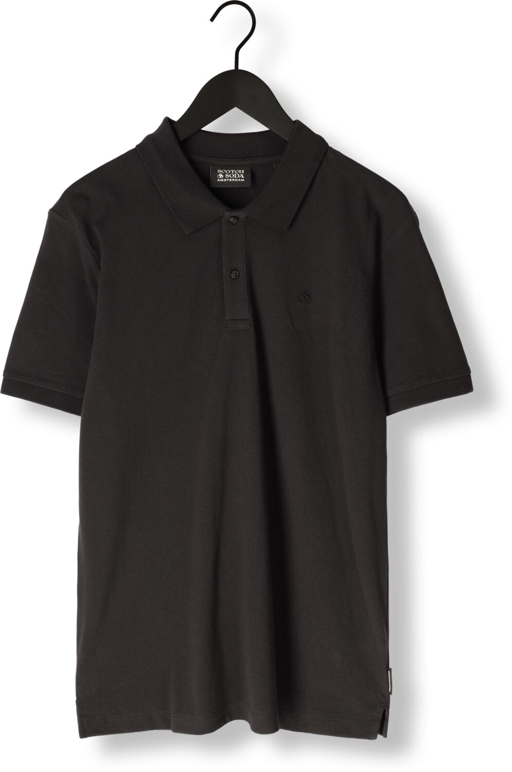 SCOTCH & SODA Heren Polo's & T-shirts Logo Pique Polo Zwart