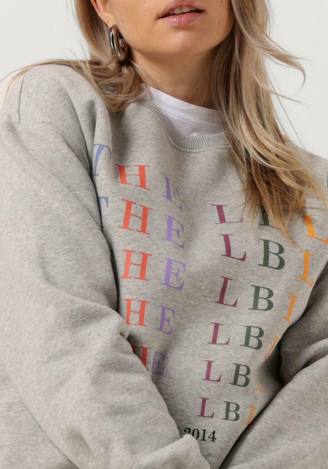 grijze alix the label trui ladies knitted the label sweater