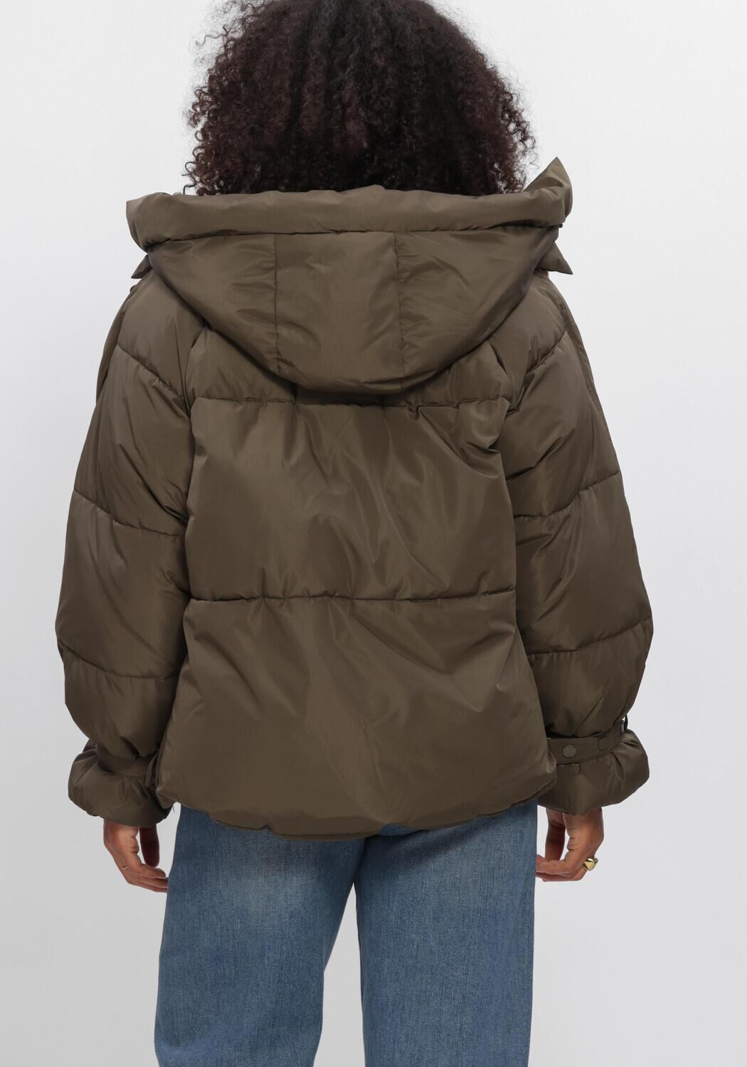 Khaki WITHBLACK Gewatteerde jas WBLKYLIE REAL DOWN JACKET - large