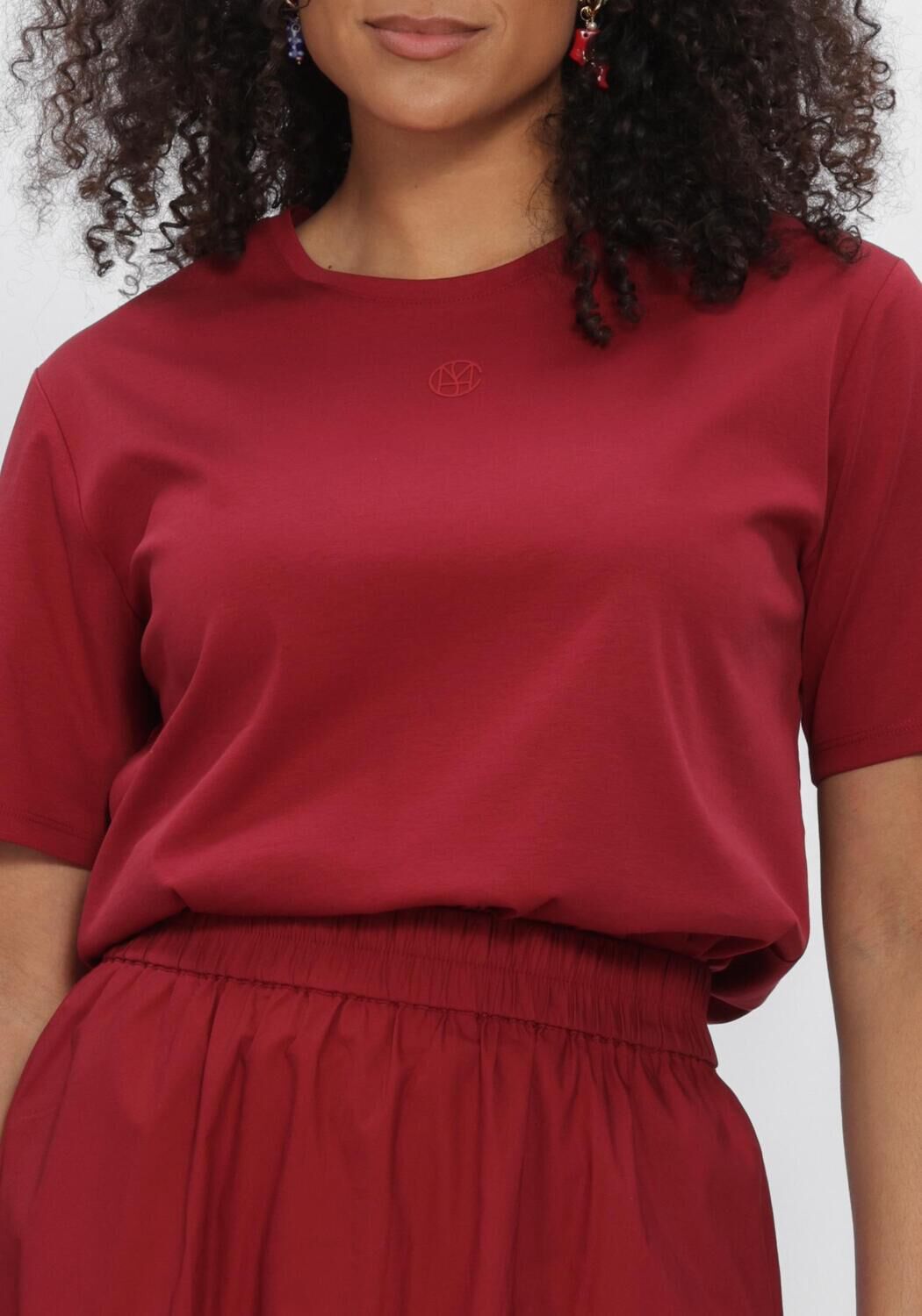 Bordeaux MSCH COPENHAGEN T-shirt MSCHMELEA ICON TEE - large