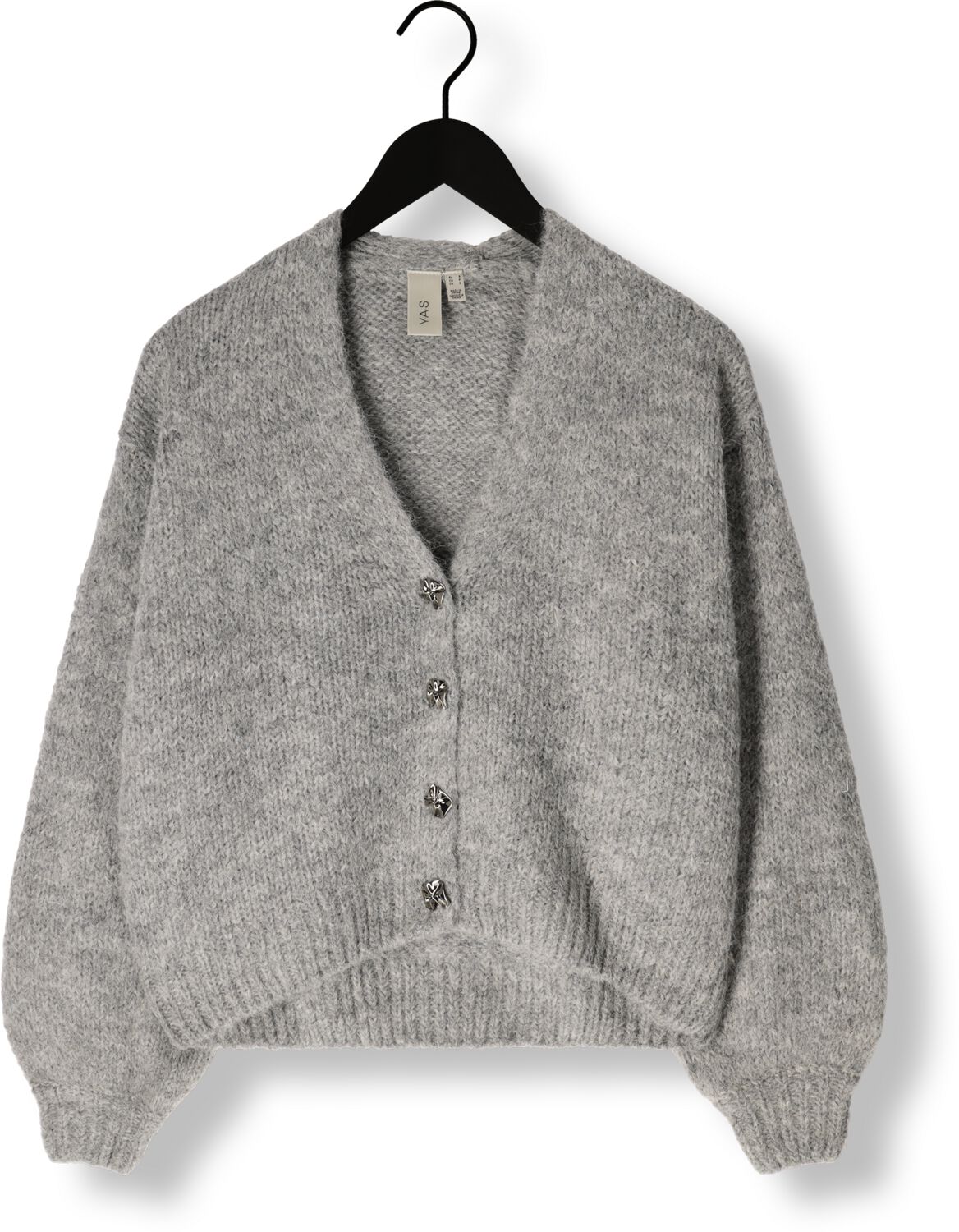Y.A.S. Dames Truien & Vesten Yasvigga Ls Knit Cardigan Grijs