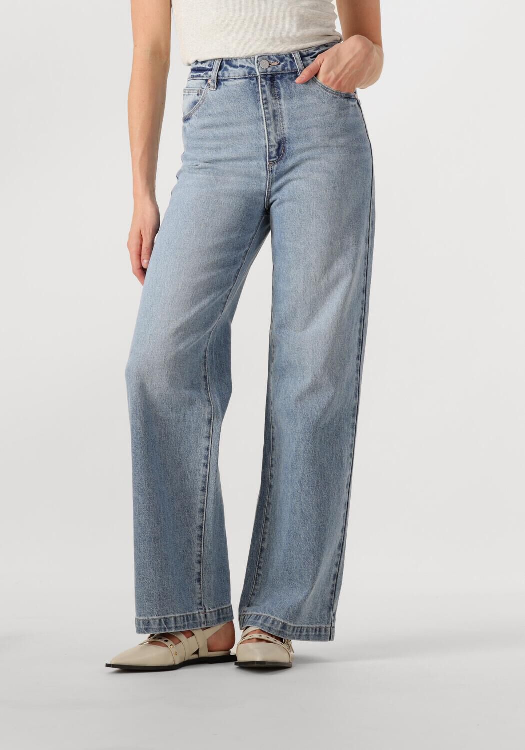 Abrand Jeans high waist wide leg jeans light blue denim