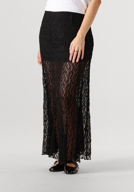 Zwarte NEO NOIR Maxirok MARIYA LACE SKIRT - large