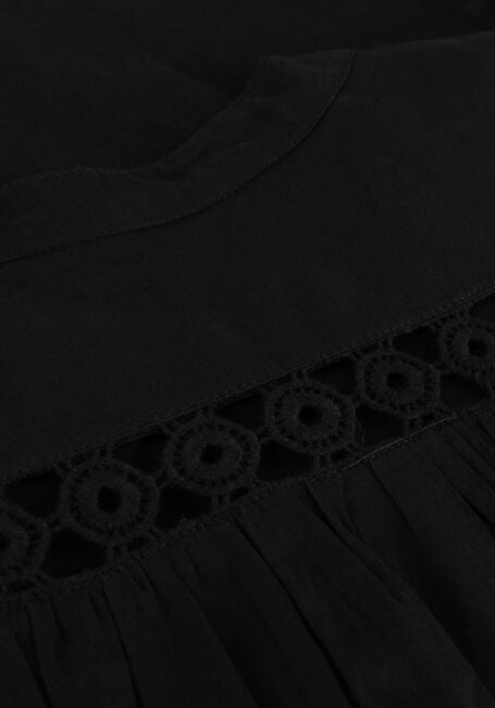 Zwarte SUMMUM Midi jurk DRESS COTTON VOILE - large