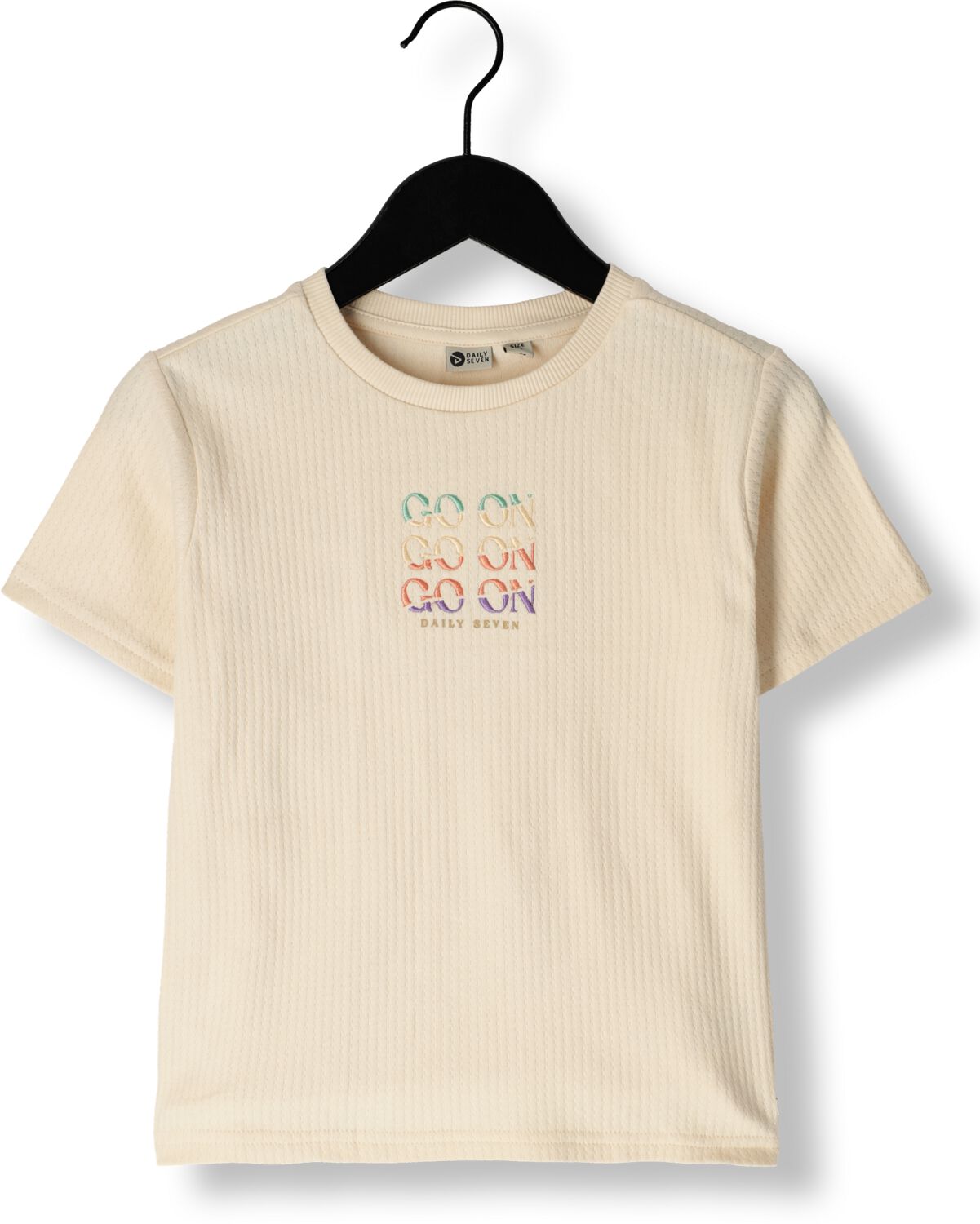 DAILY7 Meisjes Tops & T-shirts T-shirt Rib Go On Beige
