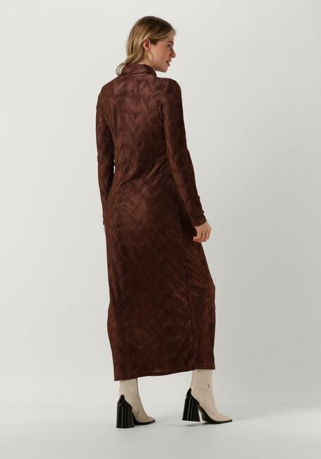 Bruine ANOTHER LABEL Maxi jurk ALAIYA DRESS L/S - large
