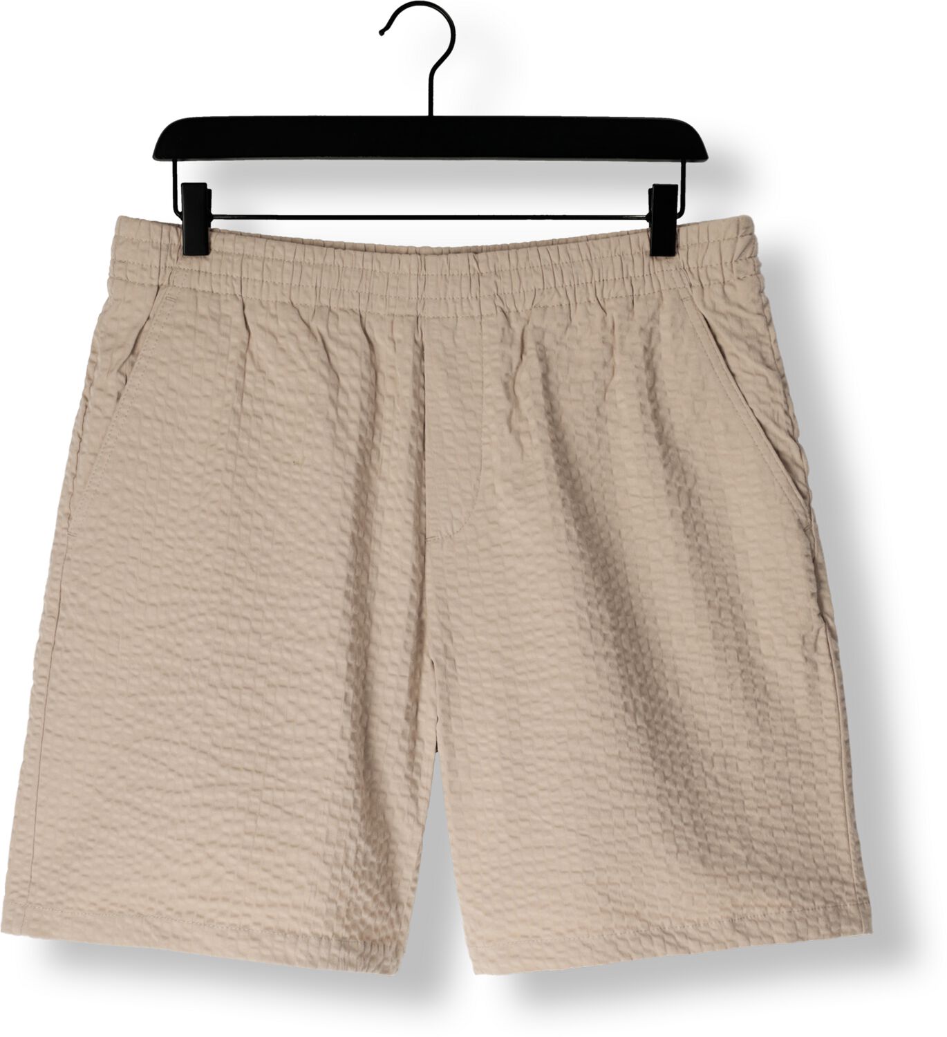 SELECTED HOMME Heren Broeken Slhloose-ace Seersucker String Shorts Beige